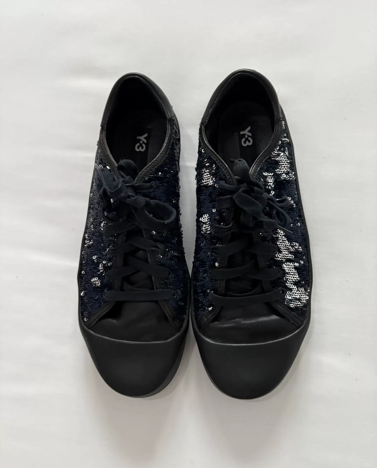 Yohji Yamamoto Sequin Leather Sneakers