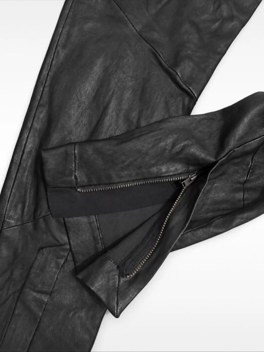 Ann Demeulemeester Archive Deconstructed Lambskin Pants