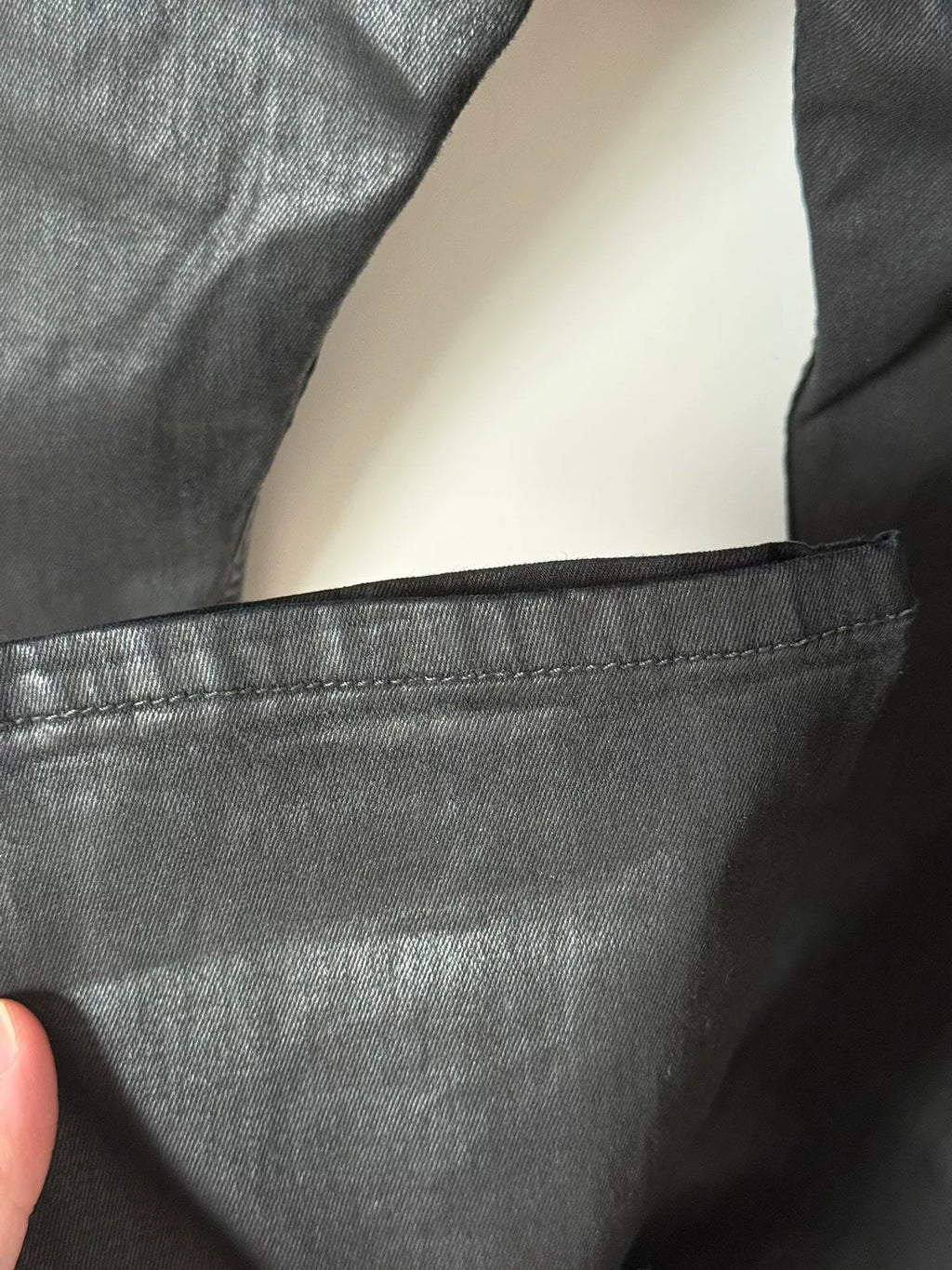 Rick Owens Black Wax Pants