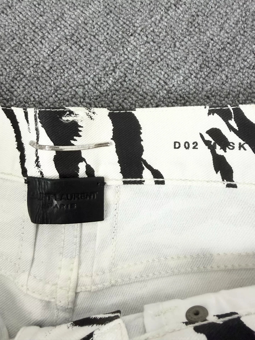 Saint Laurent Paris SS14 Tiger D02 Denim Jeans