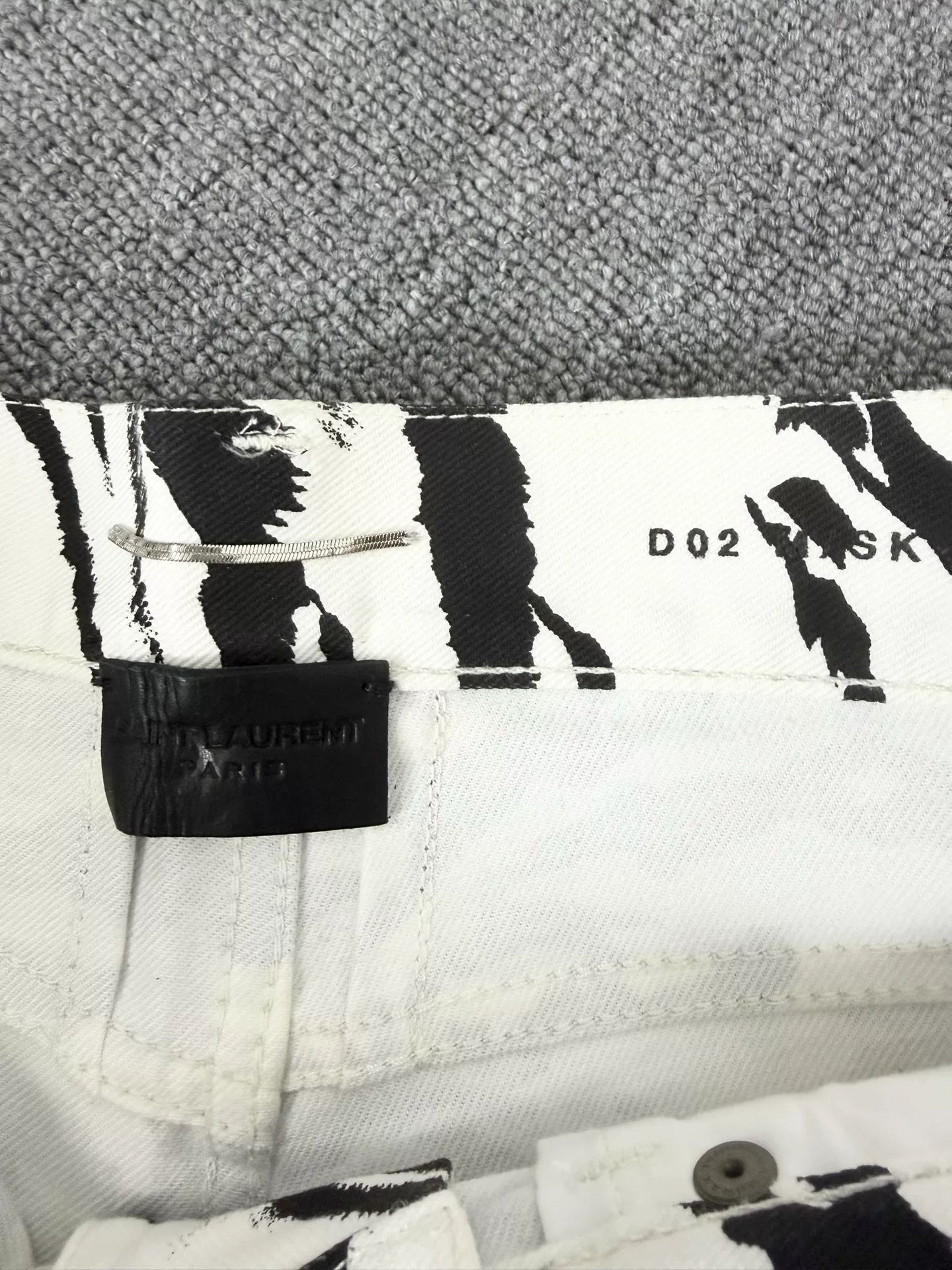 Saint Laurent Paris SS14 Tiger D02 Denim Jeans