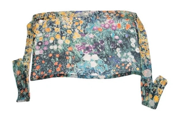 Yohji Yamamoto Floral Silk Wrap Dress
