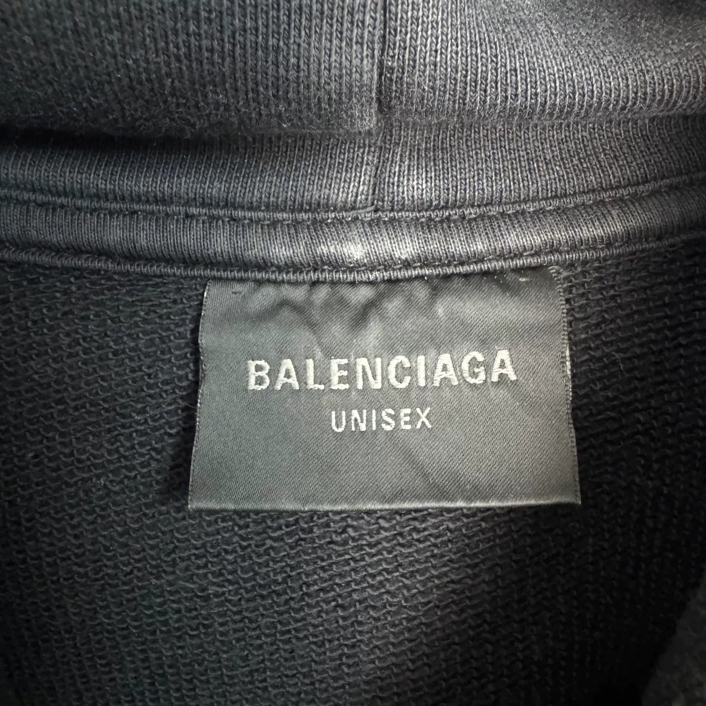 Balenciaga Paris Hooded Long Sleeve Hoodie - Devines