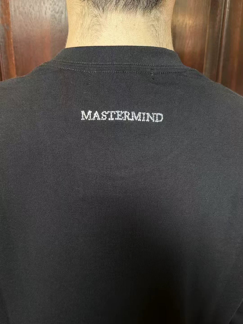 Mastermind World SS25 LIFETIME Black Swarovski Crystal Skull Loopwheel Cotton T-Shirt