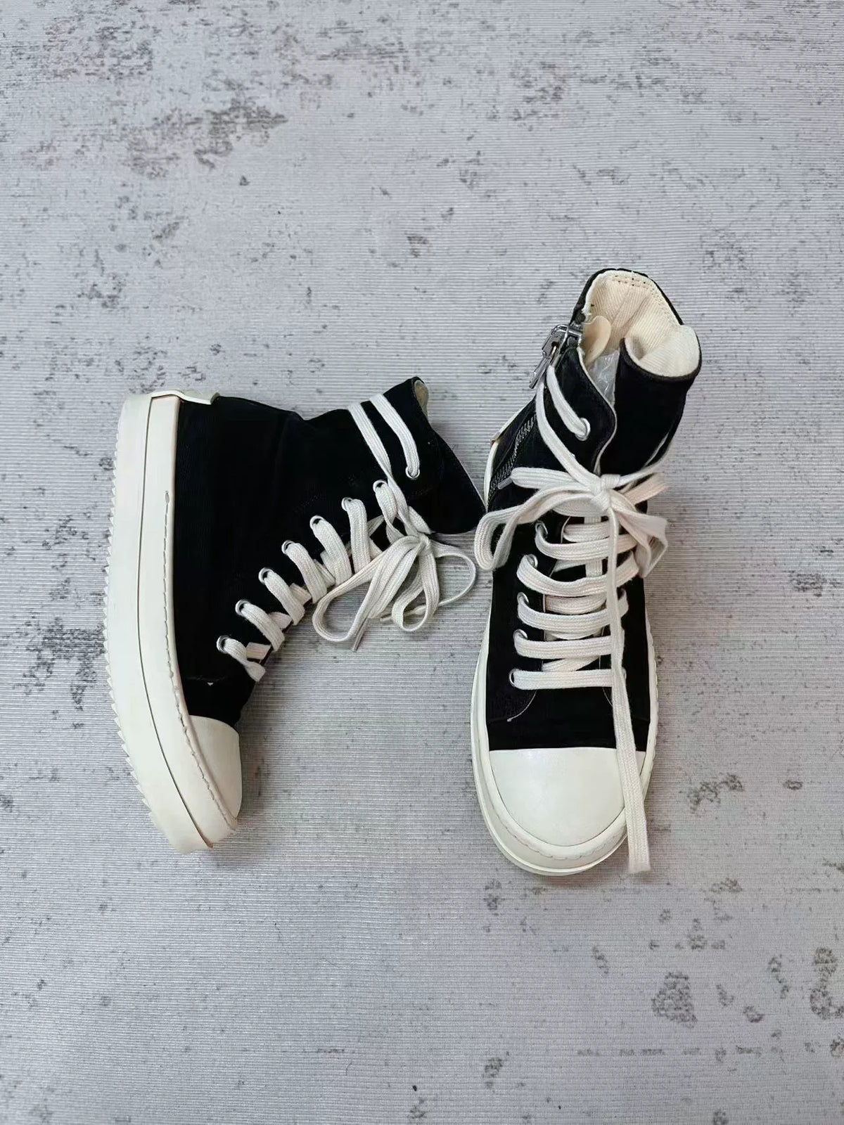 Rick Owens Drkshdw Heel Logo Sneakers
