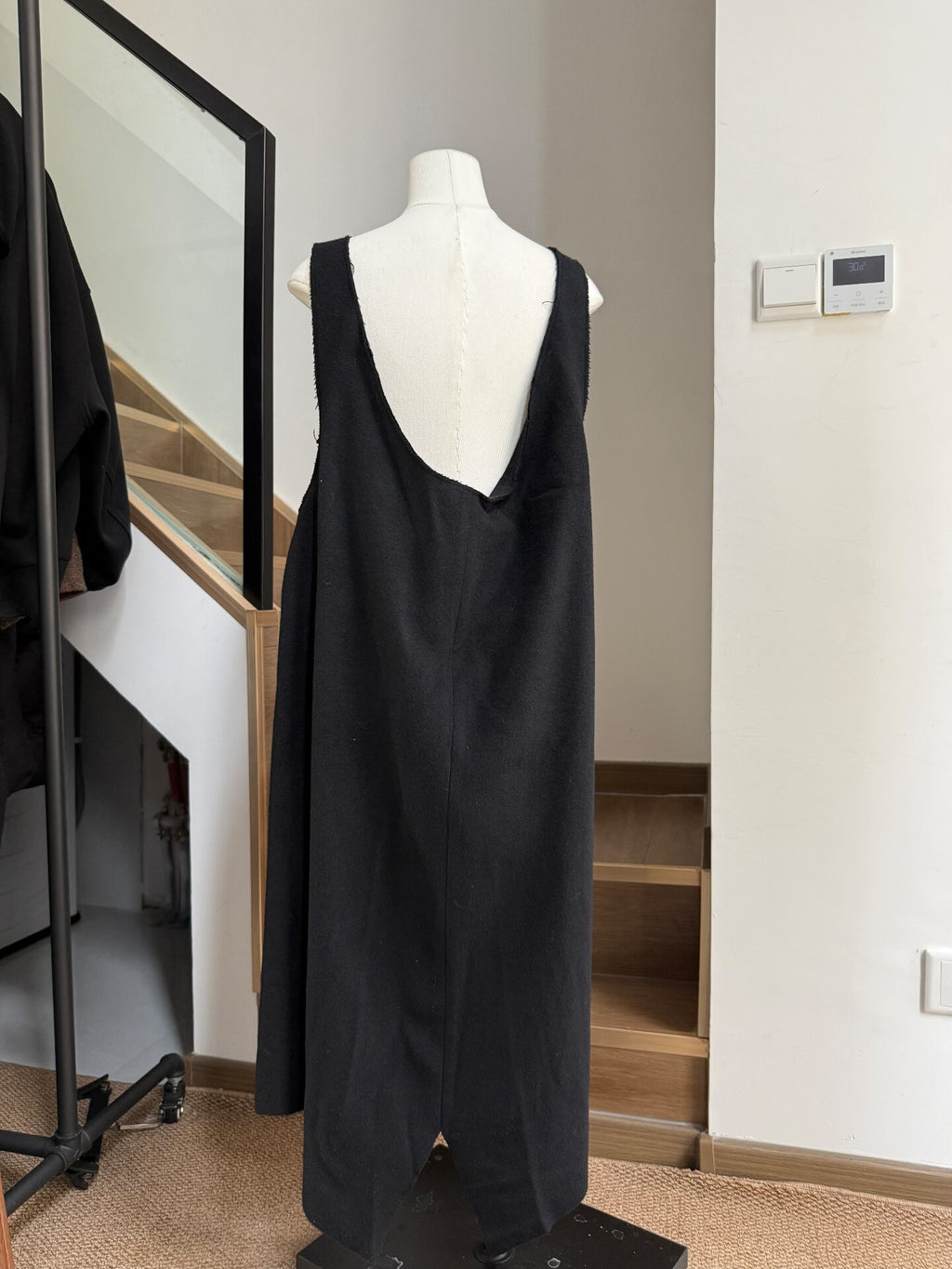 Yohji Yamamoto AW22 Wool Fringe Dress