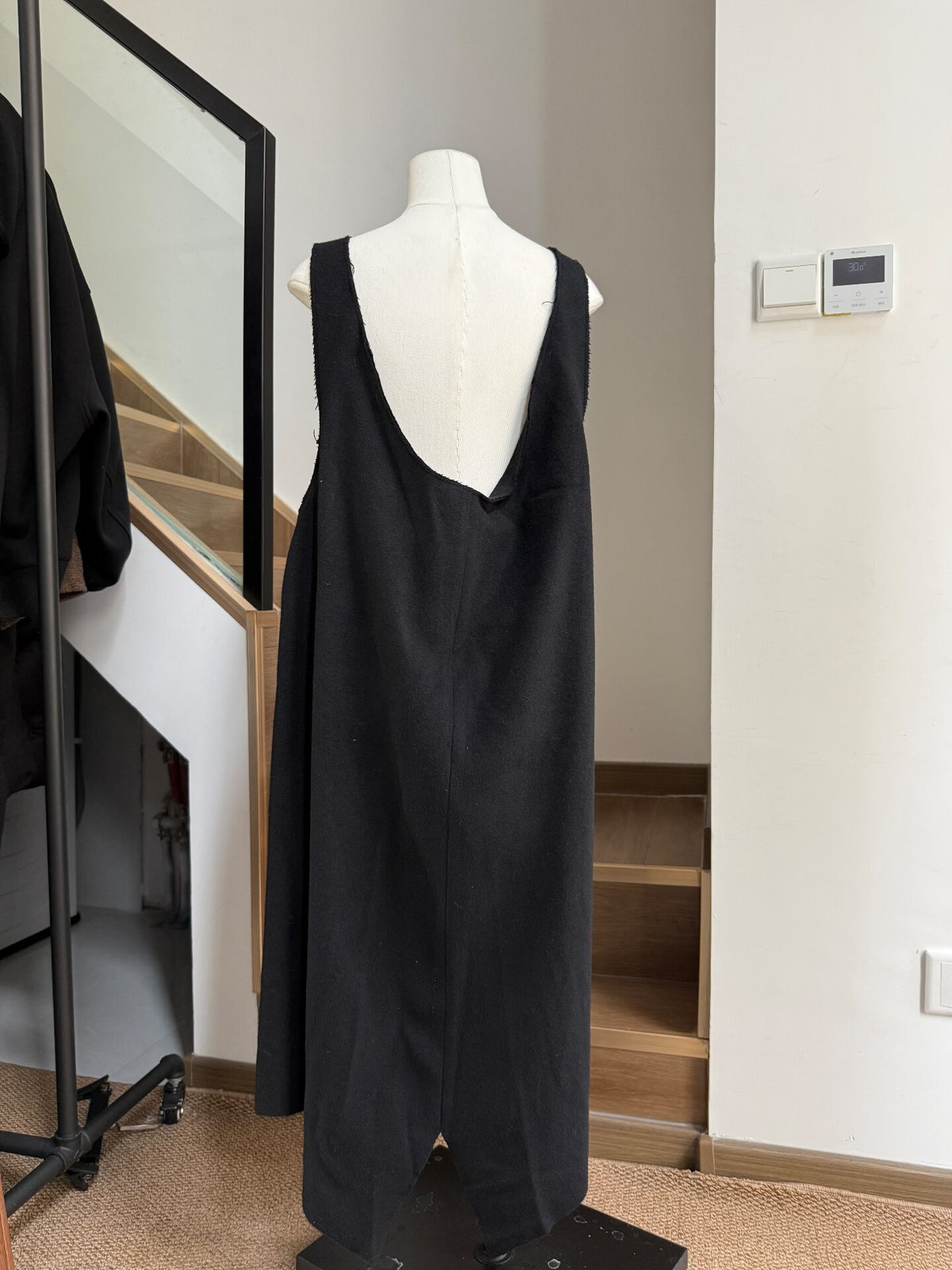 Yohji Yamamoto AW22 Wool Fringe Dress