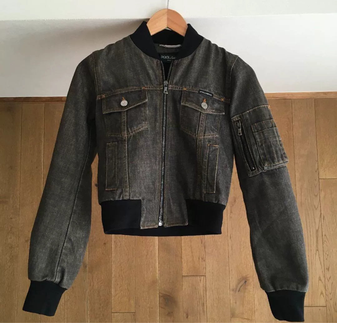 Dolce Gabbana Black Bomber Jacket