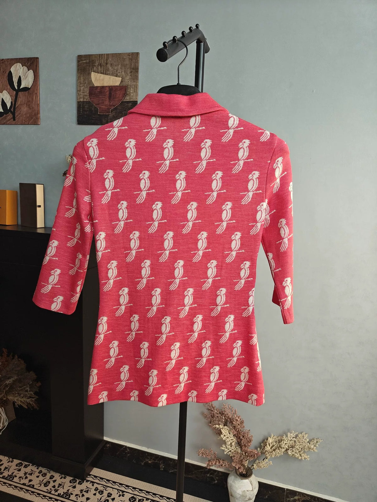 Miu Miu Parrot Print Knit Top