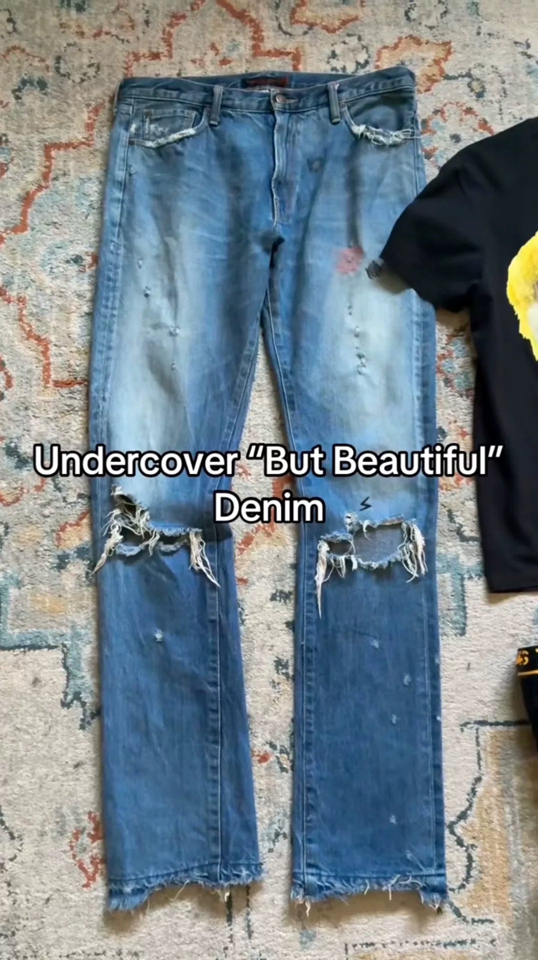 Undercover SS05 "But Beautiful Il" 58 Distressed Patchwork Denim Jeans