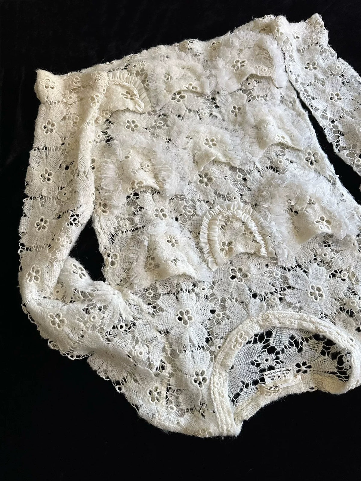 Comme Des Garcons 2015 Cream Wool Top