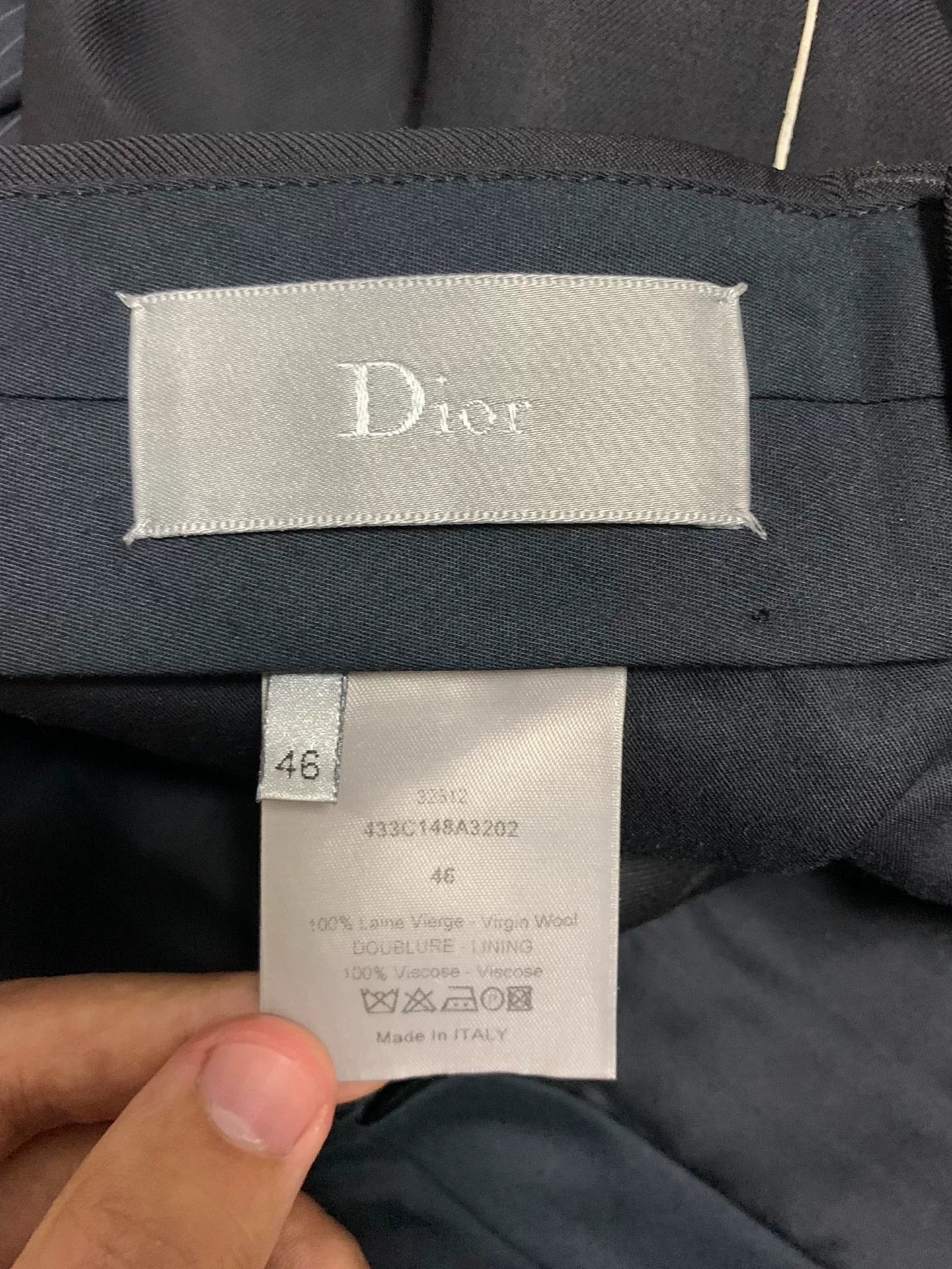 Dior Homme 14FW Runway Striped Wool Suit