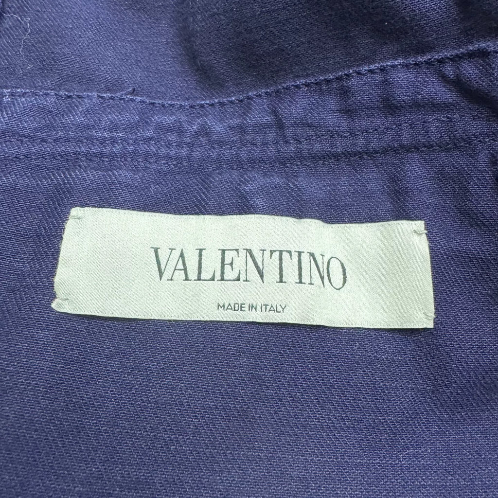 Valentino Beaded Embroidered Dragonfly Denim Jacket