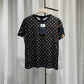 Louis Vuitton Monogram Brown All-Over Print Cotton Short Sleeve T-Shirt