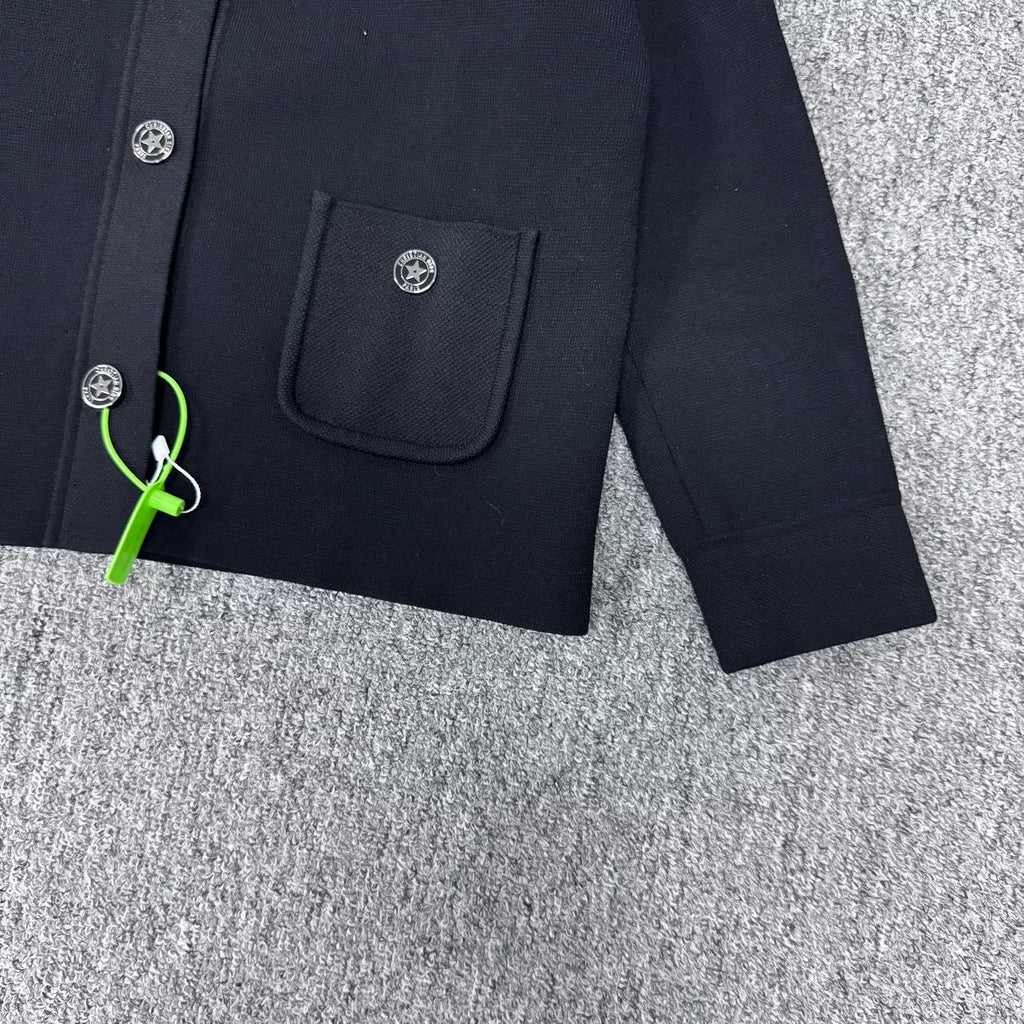 Dior star-button knit jacket