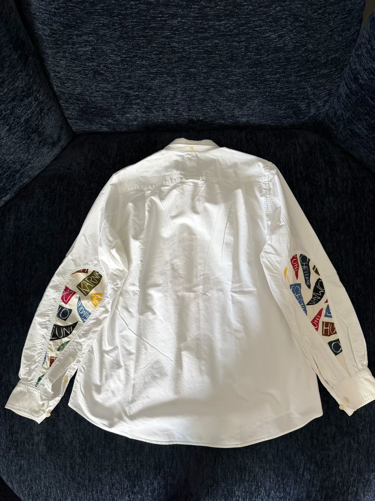 visvim SS19 ALBACORE LUNGTASHIRT L/S GIZA White Cotton Shirt