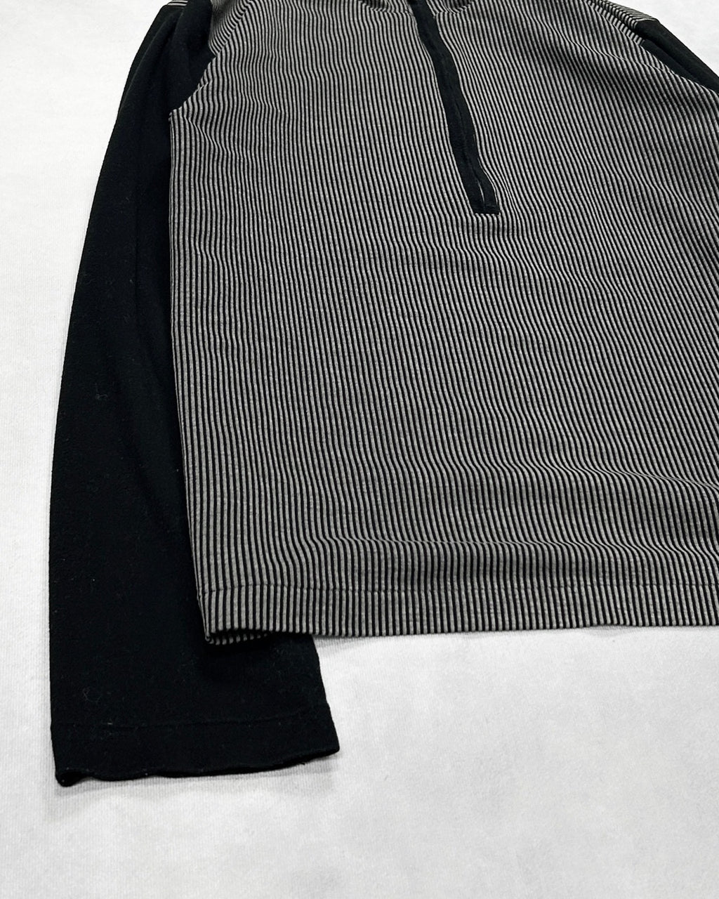 Jean Paul Gaultier Striped Half-Zip Top