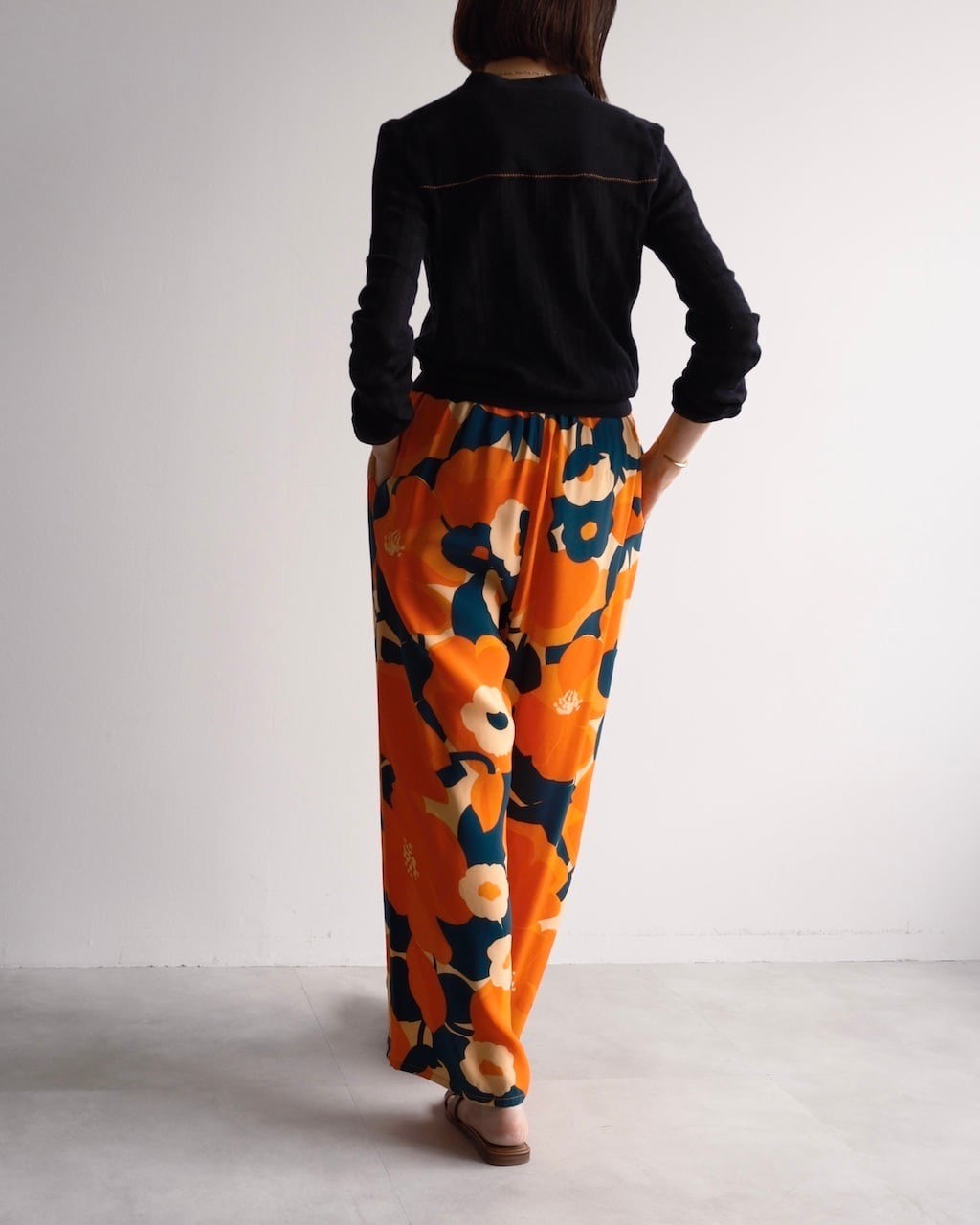Dries Van Noten Floral Drawstring Silk Trousers