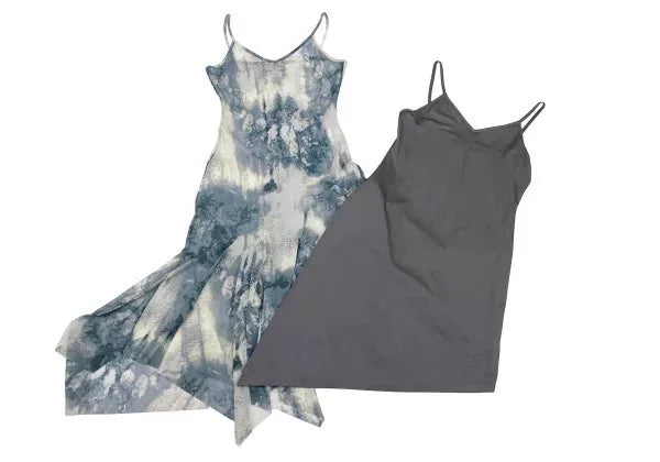 Jean Paul Gaultier Vintage Blue Floral Mesh Dress