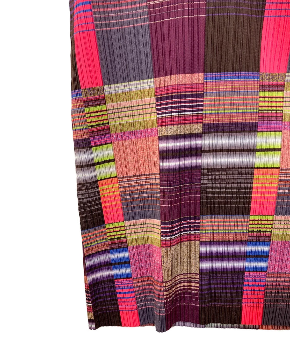 Issey Miyake Mosaic Plaid Dress