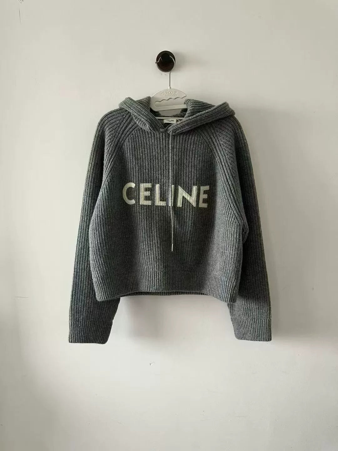Celine Grey Hooded Sweater