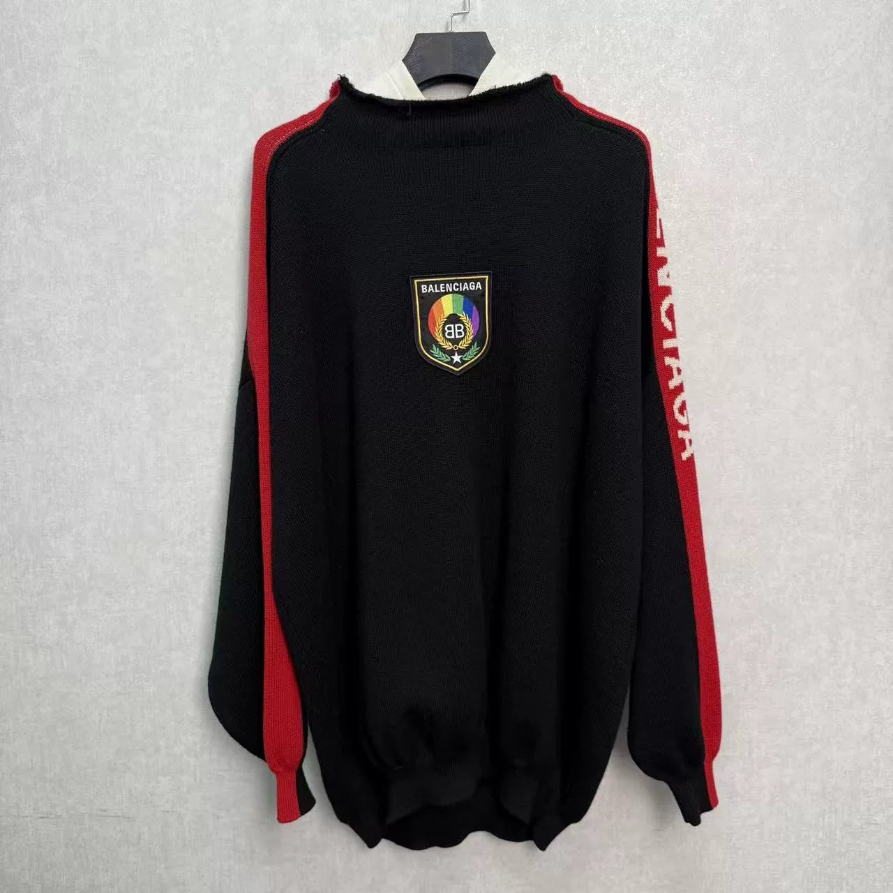 Balenciaga Double Embroidered Hoodie - Devines
