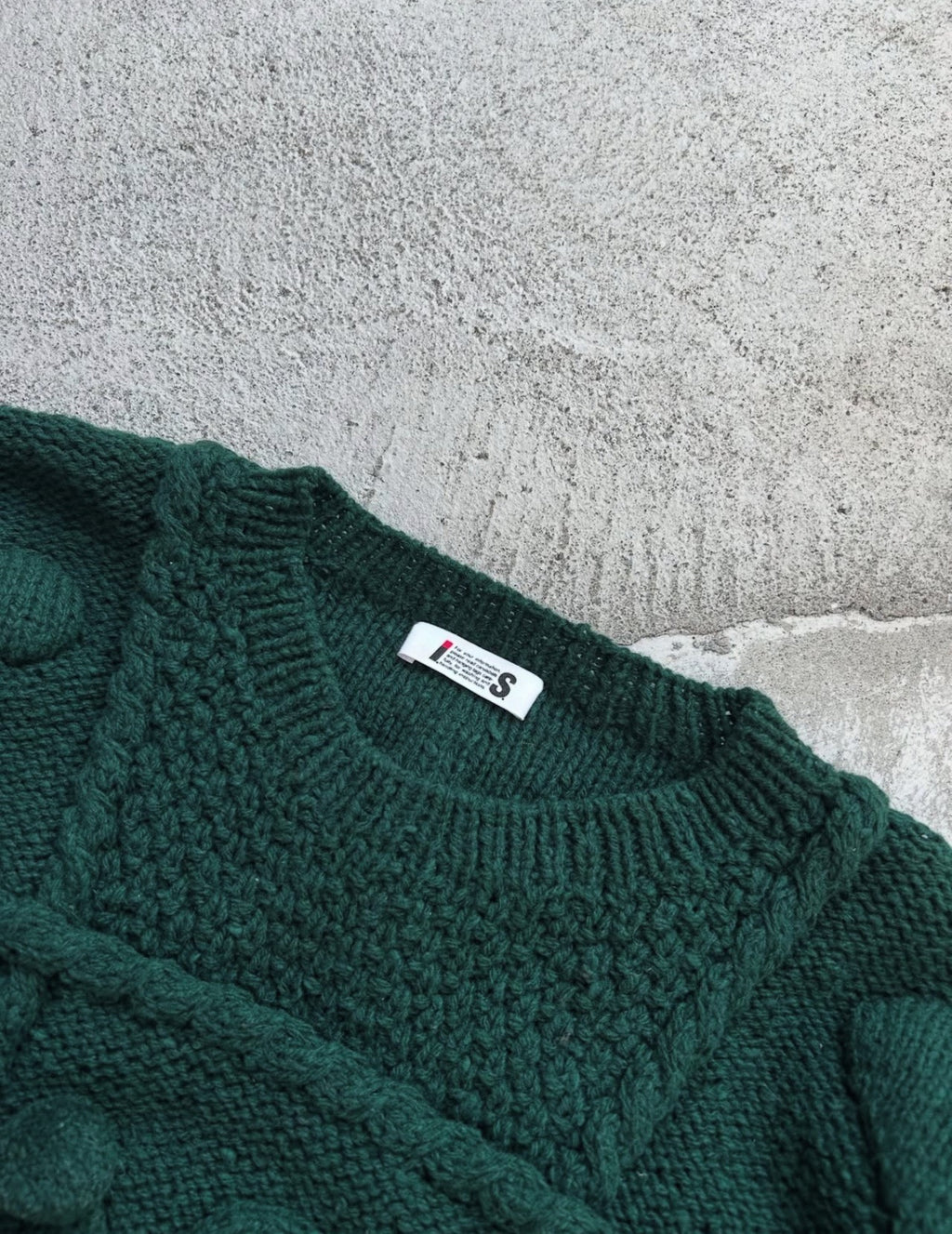 Issey Miyake 1980s 3D Knit Wool Sweater