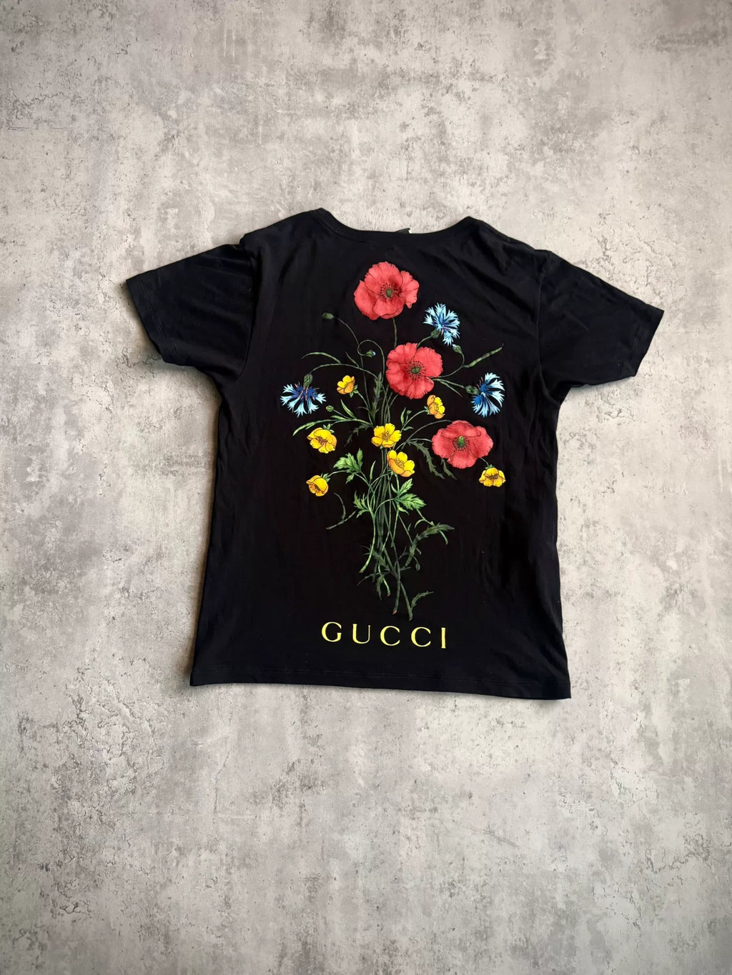 Gucci X Chateau Marmont 19SS Floral Demon Silhouette Short Sleeve T-Shirt