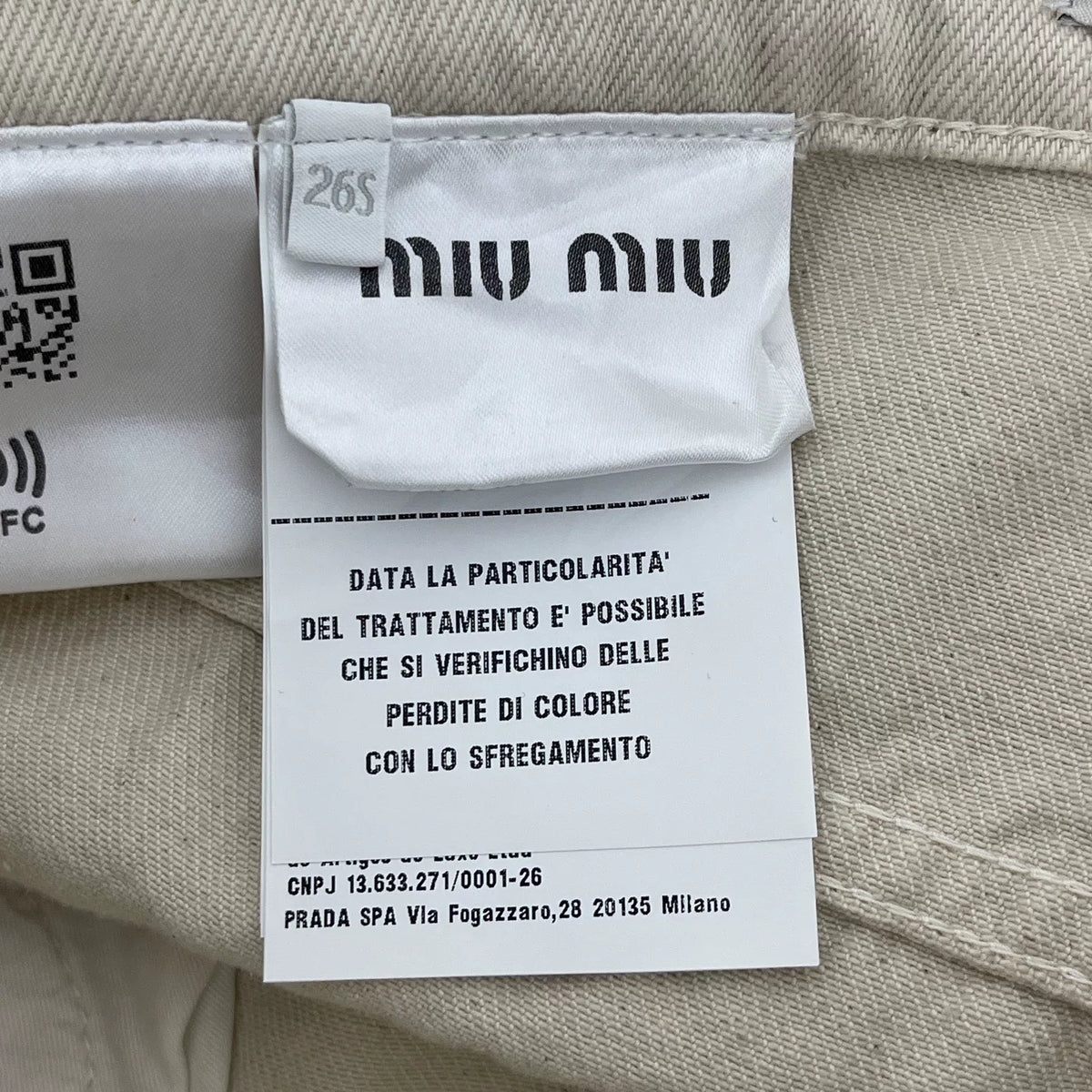 Miu Miu pocket logo jeans