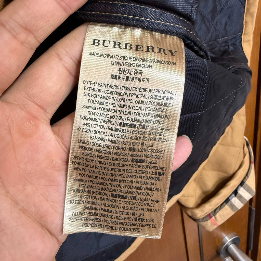 Burberry Gold Cotton Jacket