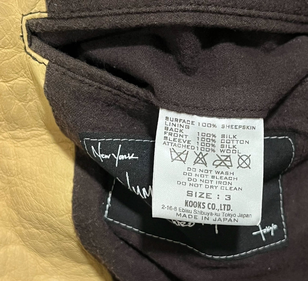 NUMBER (N)INE 08aw rare leather jacket