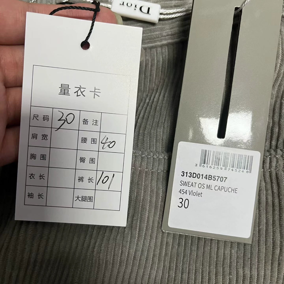 Dior Grey Zip-Up Waterproof Ski Pants