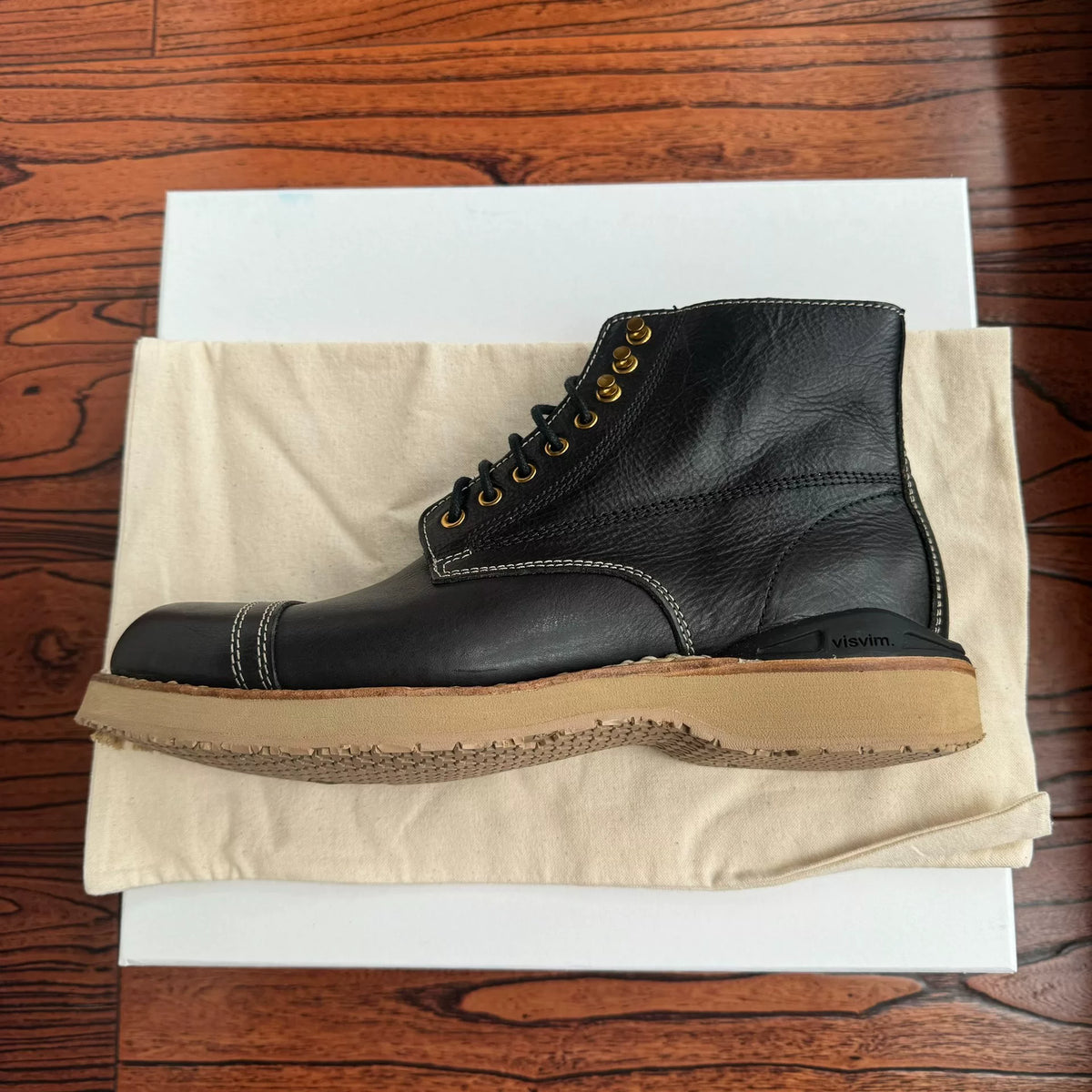 Visvim 23AW AW Virgil Cap-Folk Black Boots