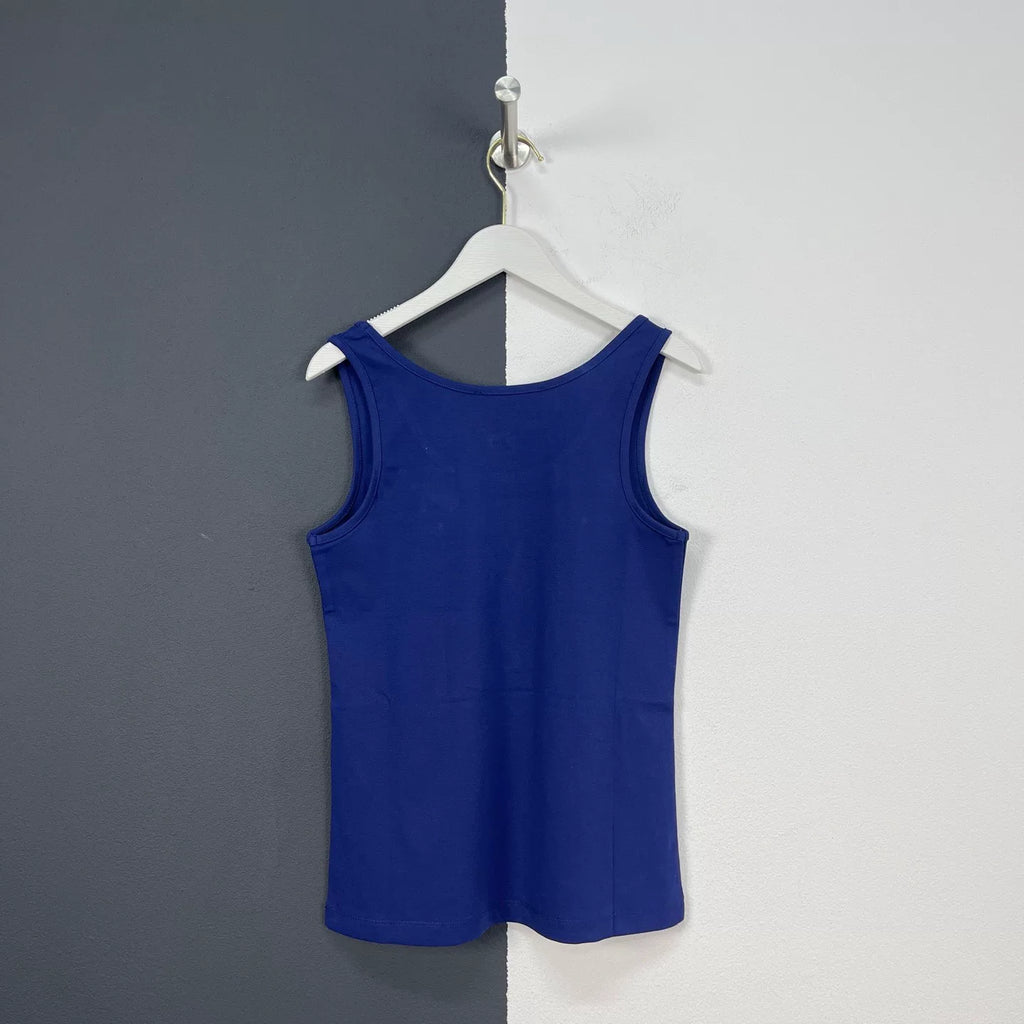 Saint Laurent slp blue YSL large logo tank top