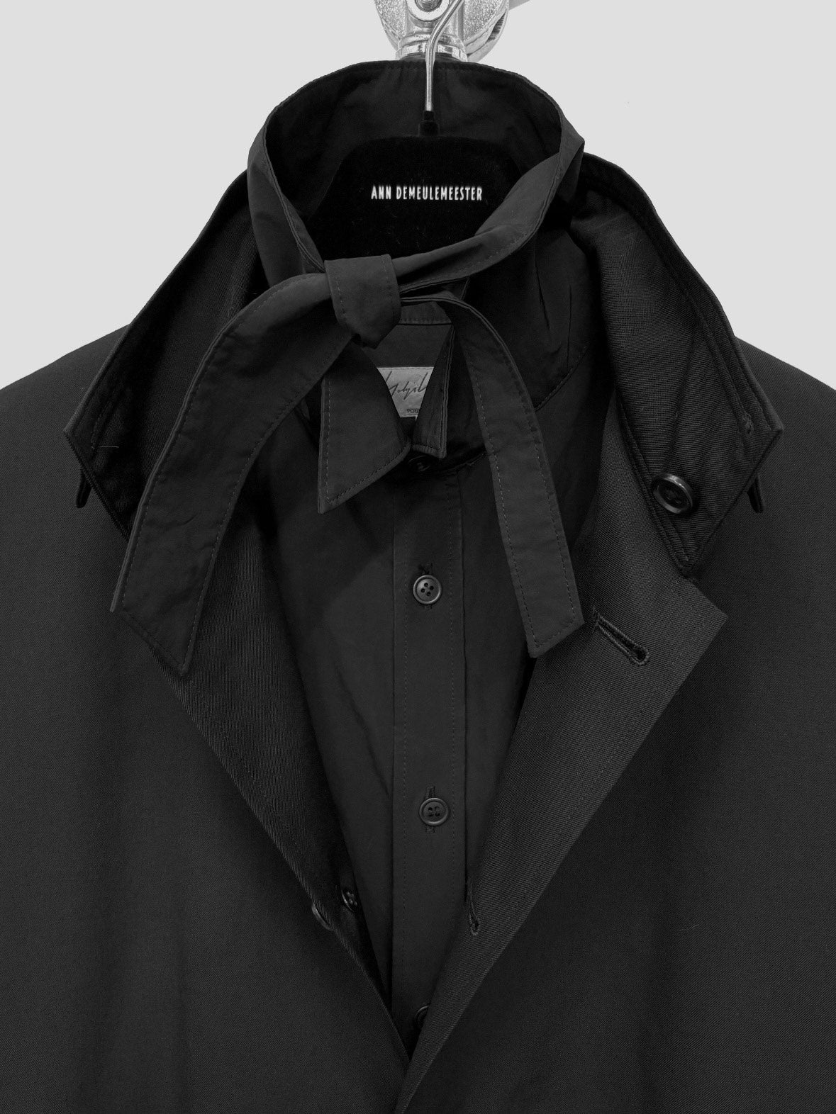 Yohji Yamamoto FW17 Runway Bow-Tie Shirt