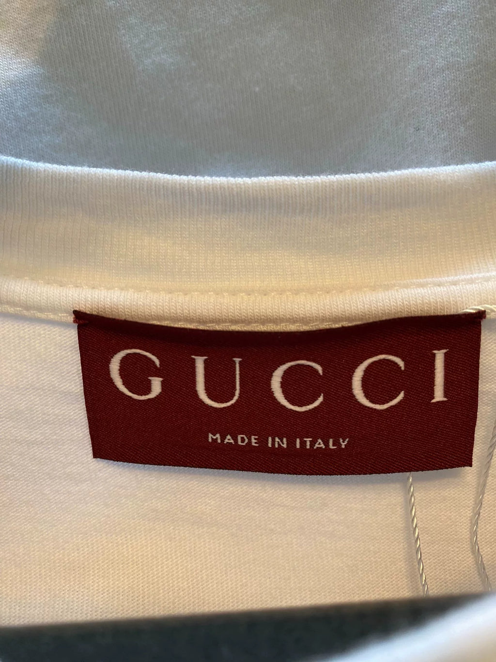 Gucci Purple Blue Logo Short Sleeve T-Shirt