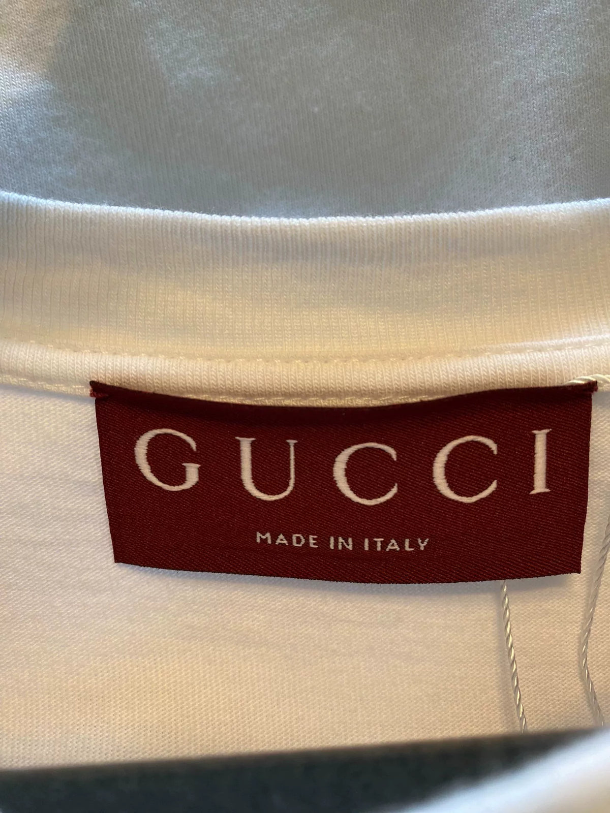 Gucci Purple Blue Logo Short Sleeve T-Shirt