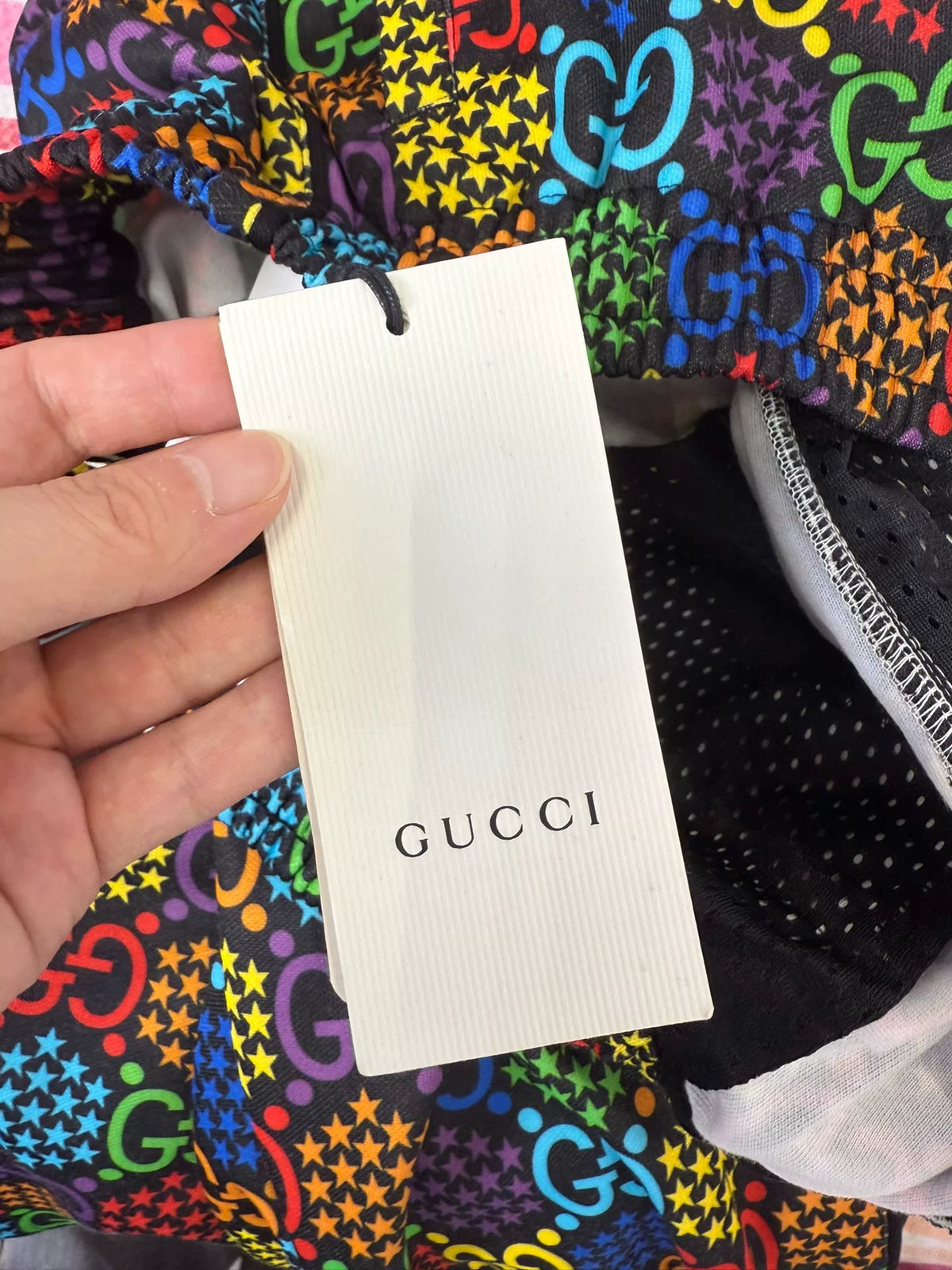 Gucci SS22 White Candy Print Trousers