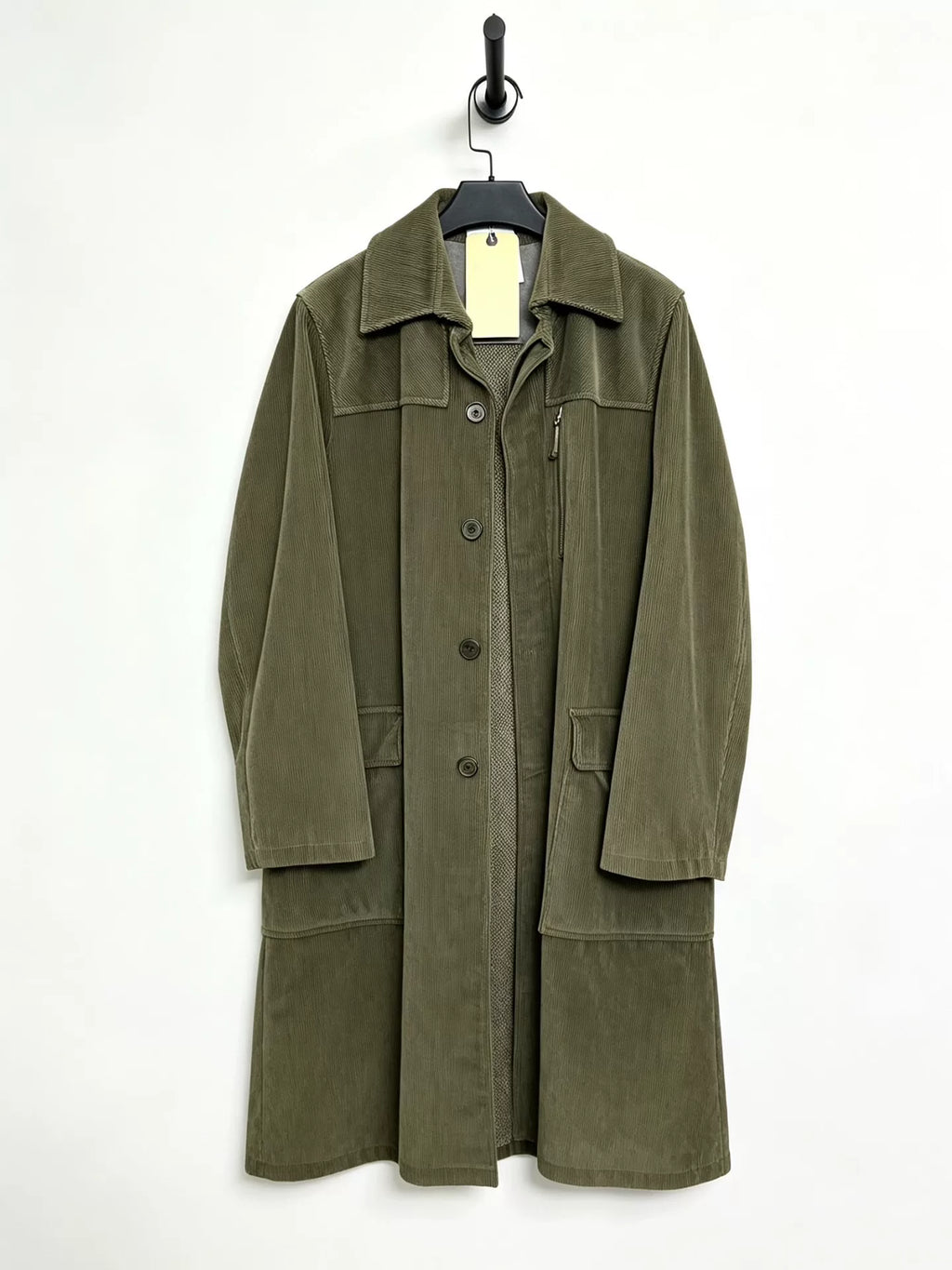 LEMAIRE Olive Green Corduroy Coat