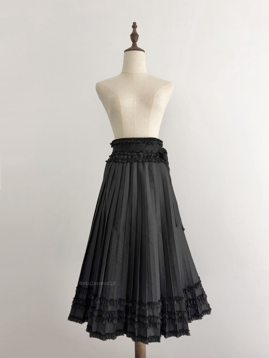Comme Des Garcons 22SS Lace Pleated Skirt - Devines