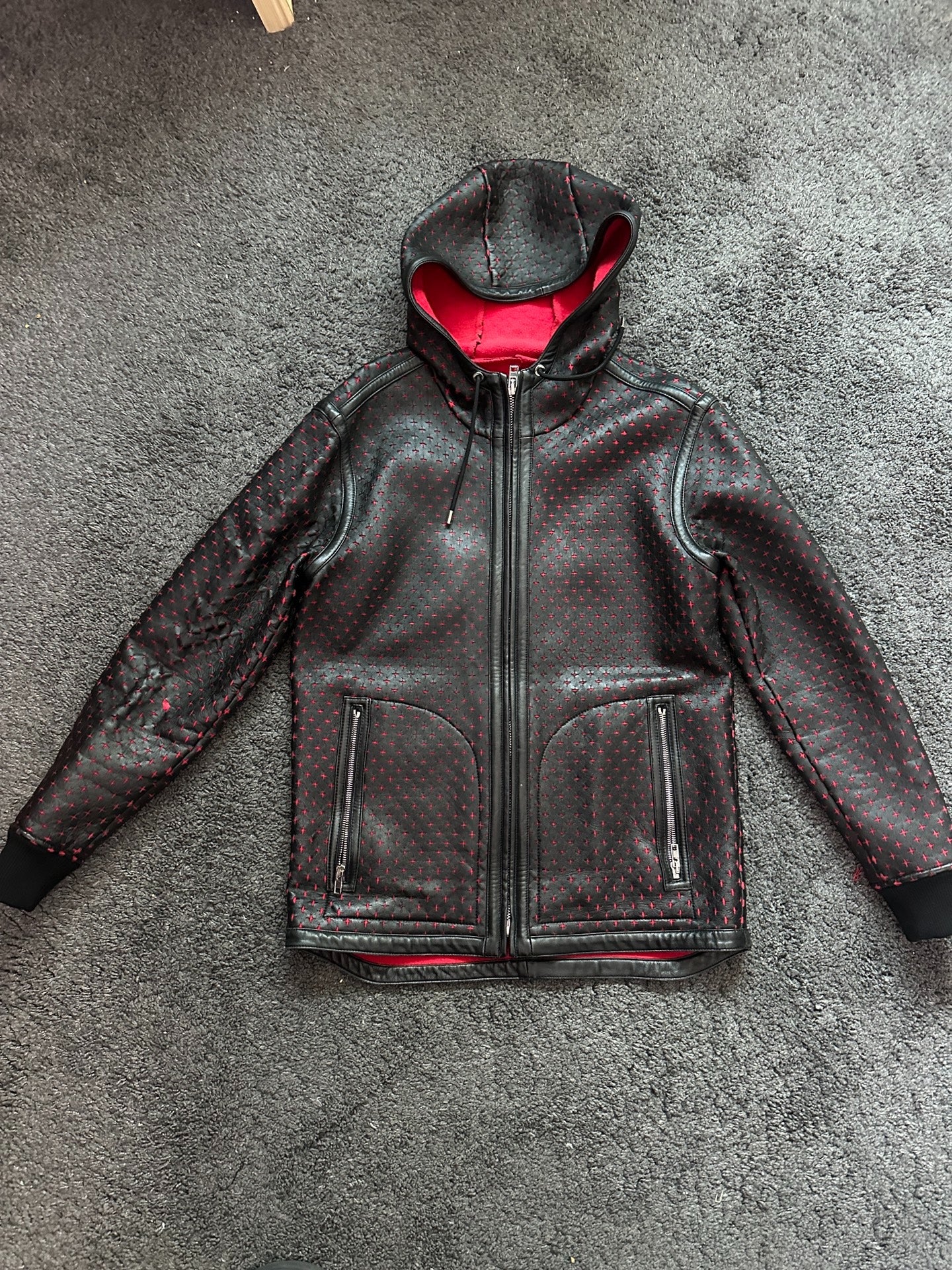 Givenchy Cross Cutout Leather Jacket