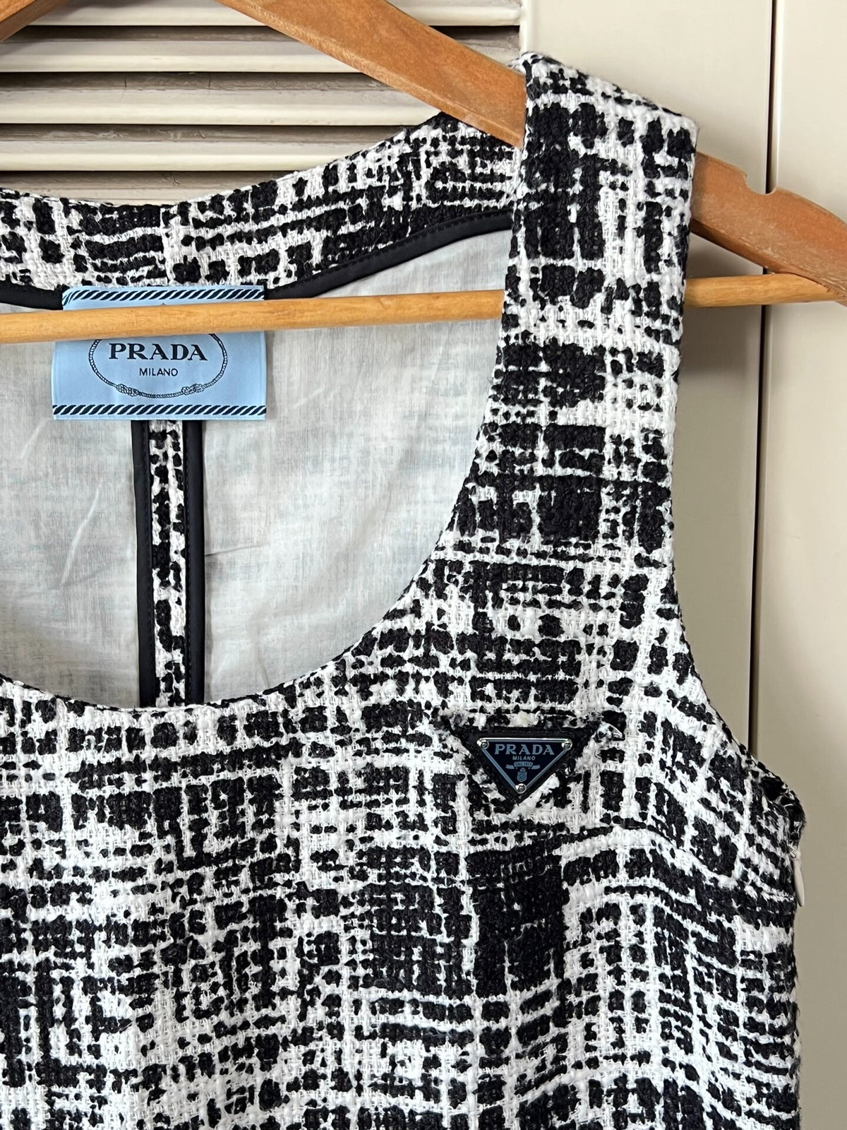 Prada Triangle Logo Dress