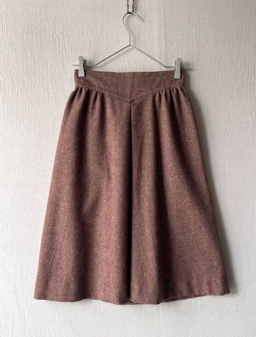 Issey Miyake 1970s Wool Tweed Wrap Skirt