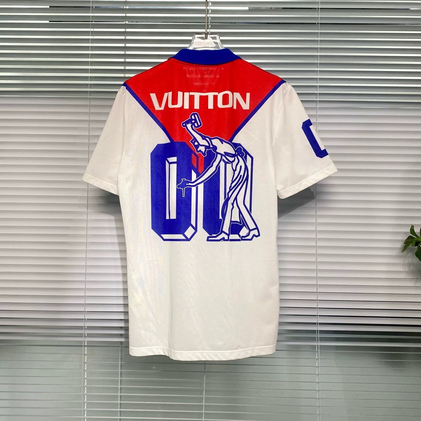 Louis Vuitton Short Sleeve Polo Color-Blocked Embroidered Logo Print Shirt