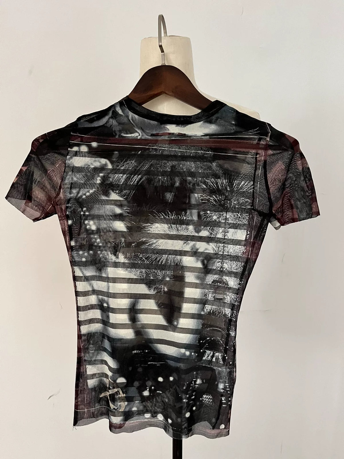 Jean Paul Gaultier Mesh Portrait Top