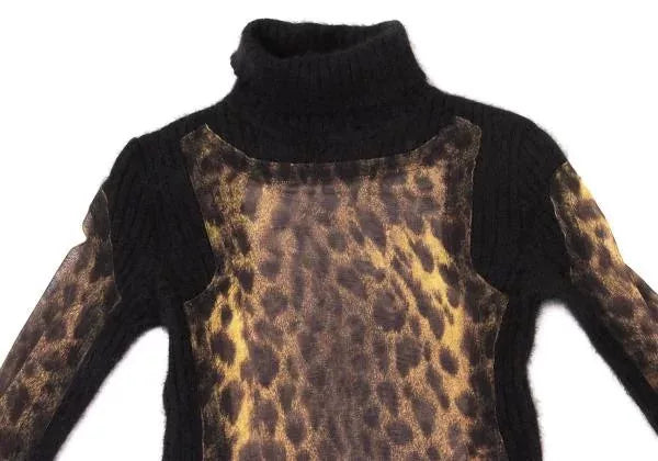 Jean Paul Gaultier Vintage Leopard Print Mesh Top