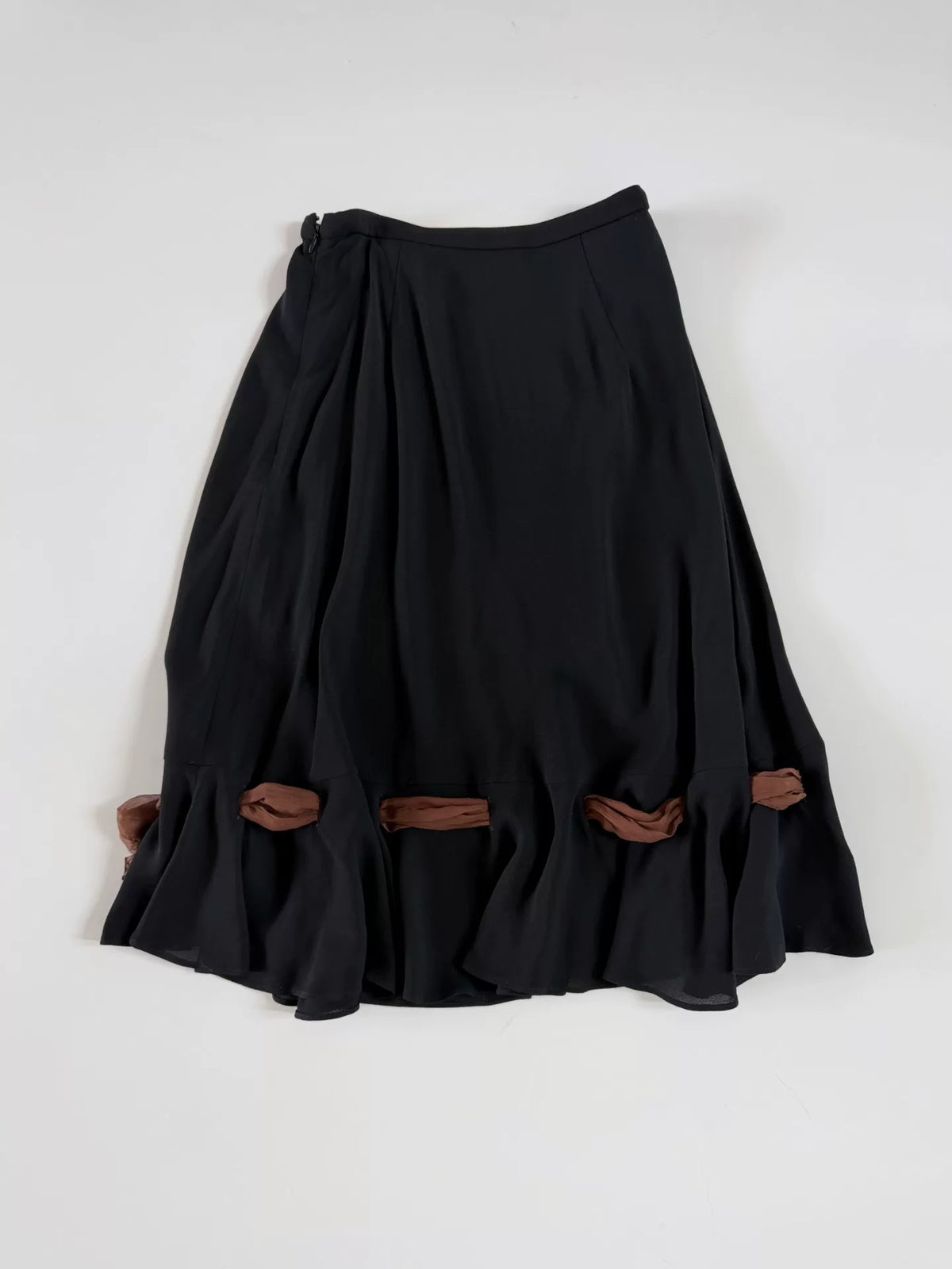 Miu Miu 2019 Tied Ribbon Hem Skirt