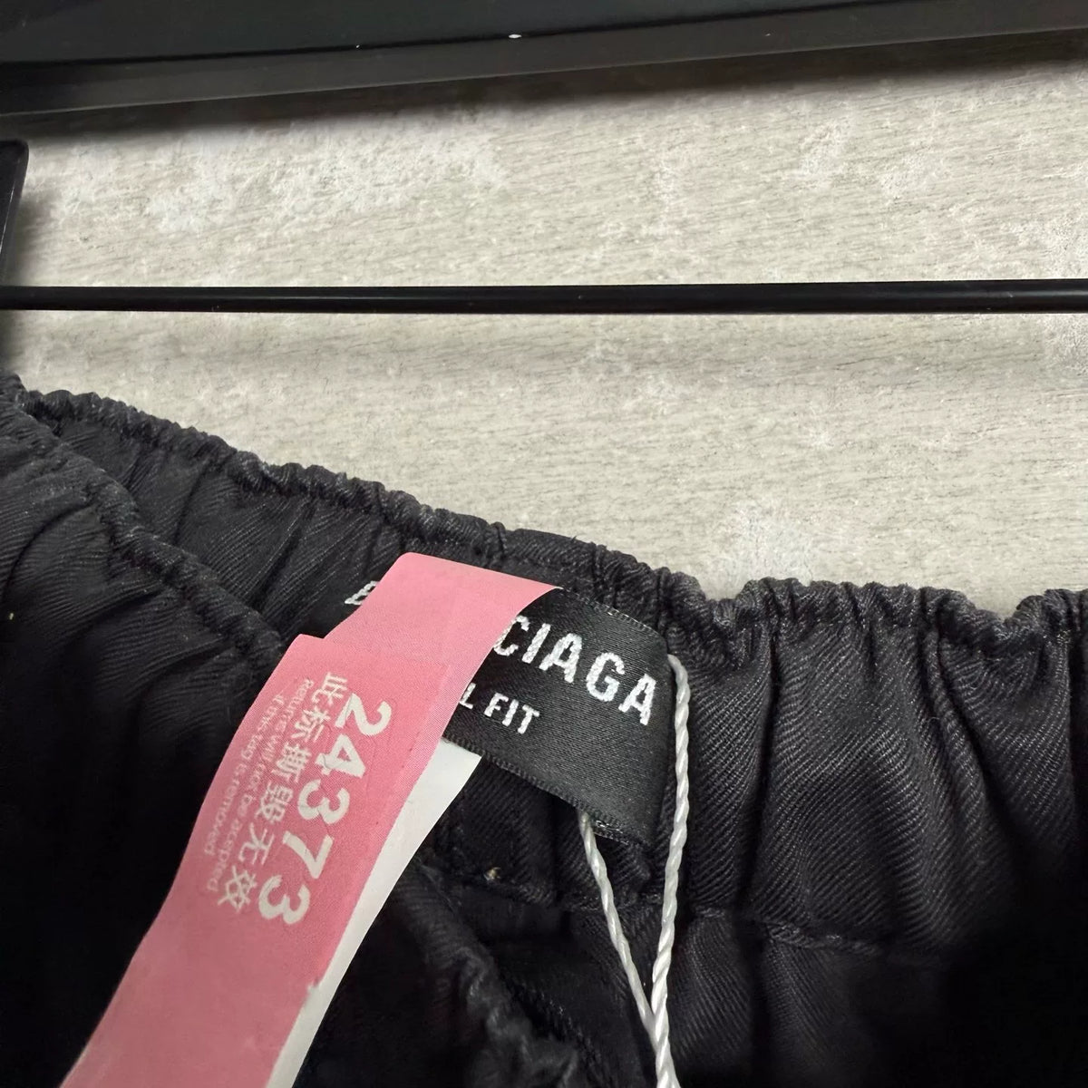 Balenciaga "Property Of Balenciaga" Print Black Shorts