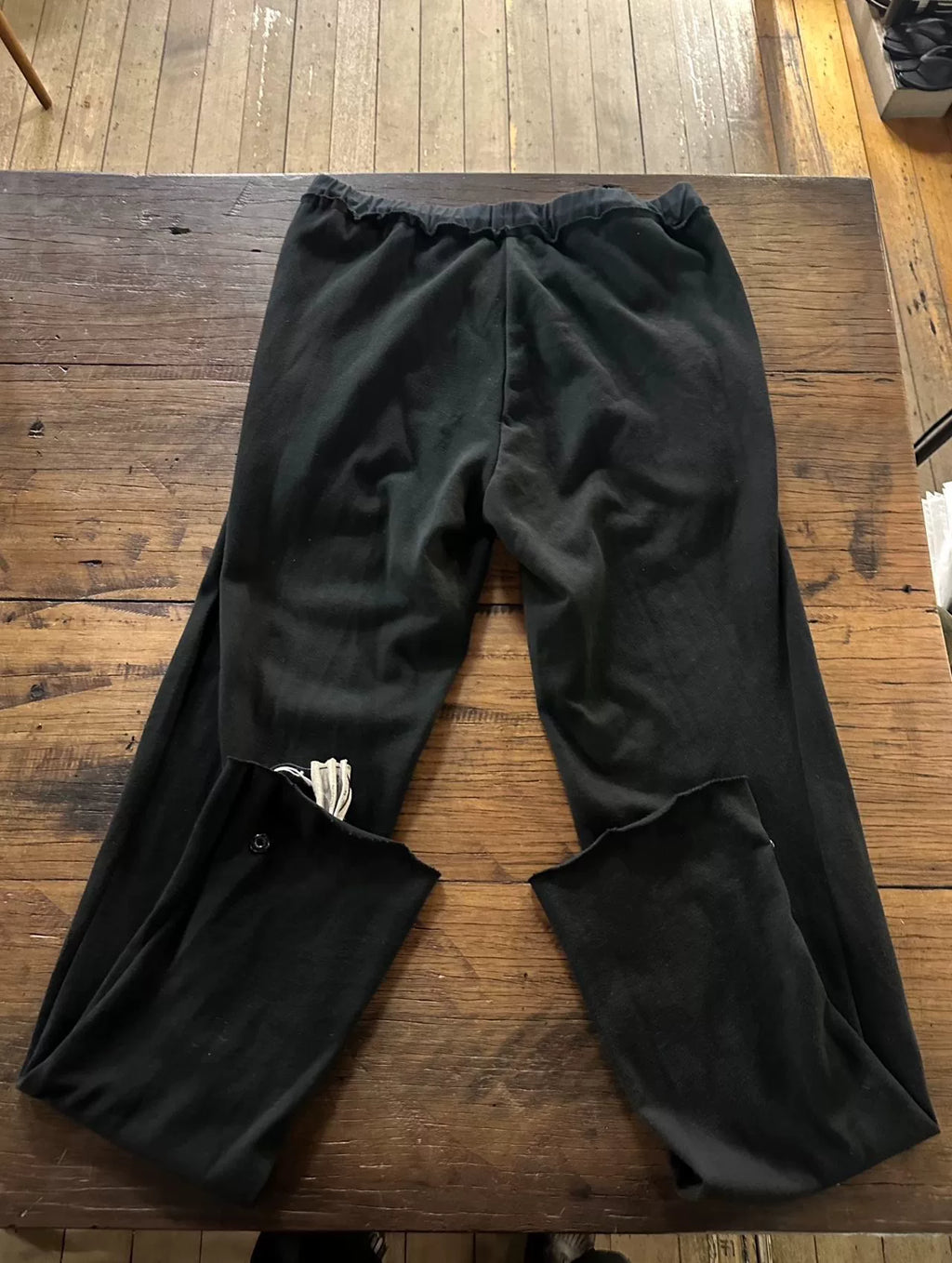 M.A+ FW16 Black Medium Fit Slip-On Cotton Trousers