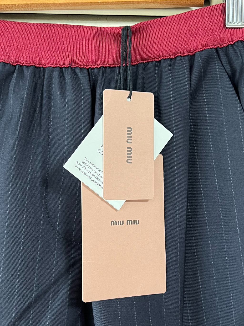Miu Miu Pinstripe Shorts